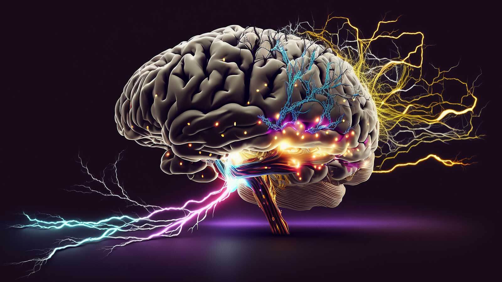 electrical impulses in the brain